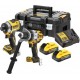 DeWalt DCK2200H2T-QW Kit double 18V XR Premium : DCD1007 + DCF860 - 2x5Ah Powerstack dans TSTAK