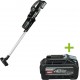 Makita CL003GD2NL1 XGT 40V Max Stick hoover noir, batterie 2.5 Ah (2 pcs), chargeur rapide, en boîte