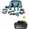 Makita DLX6038T Ensemble de machines 18V 3x5,0 Ah - combo des nouveaux 5,0 AH machines