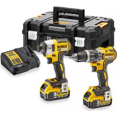 DeWalt DCK266P2T-QW Comboset Perceuse à percussion + Visseuse à chocs