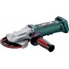 Metabo 613070860 Meuleuse à tête plate sans fil WPF 18 LTX 125 avec interrupteur d'homme mort