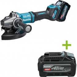 Makita GA038GT203 Meuleuse d”angle 40V max 5.0Ah avec interrupteur de sécurité 230mm