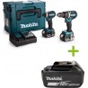 Makita DLX2180TJ - Perceuse à percussion DHP484 + Visseuse à chocs DTD153 18V