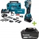 Makita DTM52RTJX2 Outil multifonction Starlock Max 18V 2x5.0 AH Li-ion + set d'accessoires dans Mbox