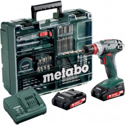 Metabo 602320870 BS 18 L Quick set Perceuse/visseuse sans fil 18V Li-Ion (2x batteries 2.0Ah) + accessoires en coffret