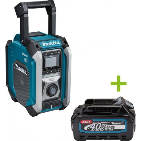 Makita MR007GZ Radio de chantier FM DAB/DAB+ Bluetooth 18V/40V max hors batteries et chargeur