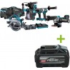 Makita DK0162G601 Combiset - 6 machines 40V max 4.0Ah Li-Ion dans un sac