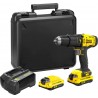Stanley SFMCD711C2K Perceuse à percussion sans fil FATMAX V20 18V 1.5Ah BRUSHLESS