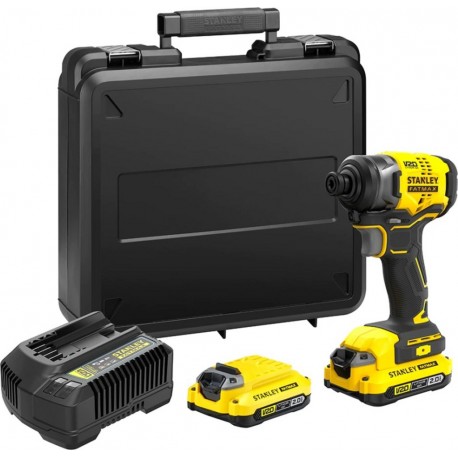 Stanley SFMCF810D2K Clé à chocs FATMAX V20 sans balais 18V 2.0Ah Li-Ion