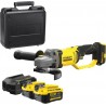 Stanley SFMCG700M2K Meuleuse d'angle FATMAX V20 125mm 18 Volts 4.0 Ah Li-ion BRUSHLESS