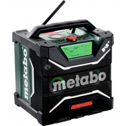 Metabo 600779850 RC 12-18 32W BT DAB+ radio de construction sans fil avec fonction de charge et bluetooth 12-18V excl. batteries