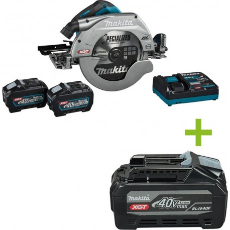 Makita HS011GT201 Scie circulaire Accu 270 mm 40V 5.0Ah Li-Ion