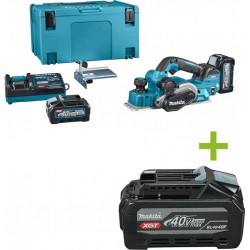 Makita KP001GM201 Rabot sans fil 82 mm 40V 4.0Ah Li-Ion dans Mbox