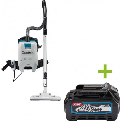 Makita VC008GZ Max Back hoover pour le nettoyage 40V excl. batteries et chargeur