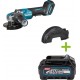 Makita GA047GZ Meuleuse d'angle 40V max 125mm X-Lock avec interrupteur de sécurité excl. batteries et chargeur