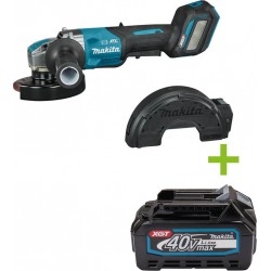Makita GA044GZ Meuleuse d'angle 40V max 125mm X-Lock avec interrupteur de sécurité excl. batteries et chargeur