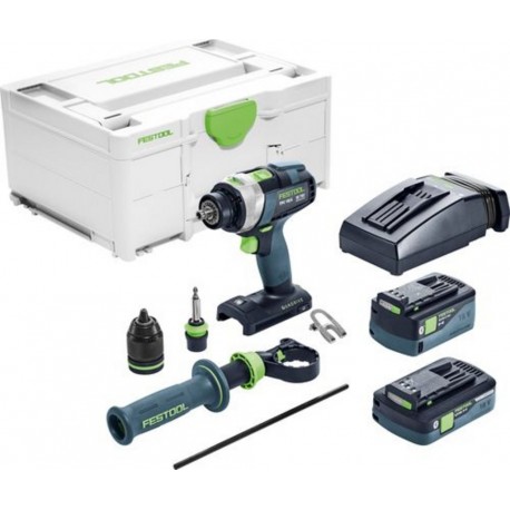Festool 577651 Perceuse à percussion sans fil TPC 18/4 5.0/4.0 I-Plus QUADRIVE