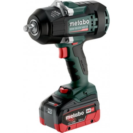 Metabo 602401810 SSW 18 LTX 1450 BL Clé à chocs sans fil 1/2 18V 8.0Ah LiHD en metabox