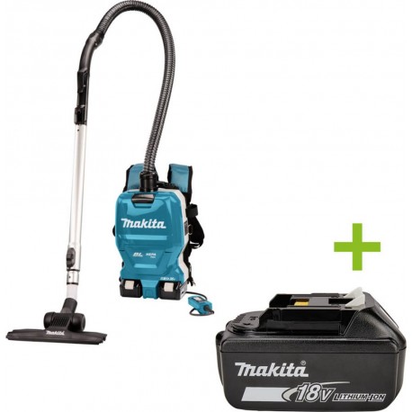 Makita DVC261TX22 Aspirateur dorsal 2x18V 5.0Ah Li-Ion avec kit de dépoussiérage 4 pièces pour le marché du nettoyage