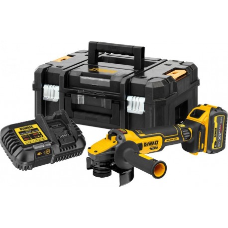 DeWalt DCG409VST1-QW Accu haakse slijper 18V 6.0Ah Flexvolt Advantage 125 mm met variabele snelheid