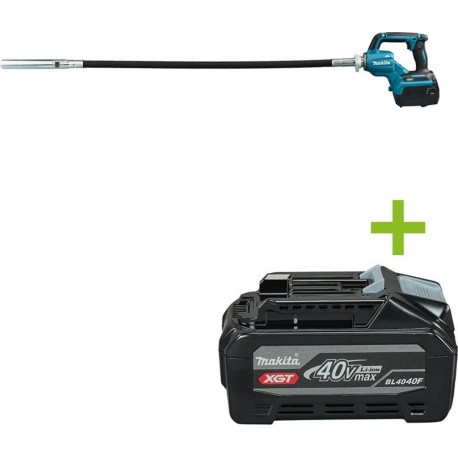 Makita VR003GM101 Aiguille vibrante pour béton Accu 1200mm 40V Max 4.0Ah Li-Ion