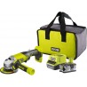 Ryobi 5133004301 R18AG-140S 18V Accu Angle Grinder 115 mm 1x 4.0 Ah
