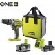 Ryobi 5133003820 R18PD3-242S 18V Perceuse à percussion 50Nm (1x 2.0Ah