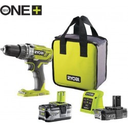 Ryobi 5133003820 R18PD3-242S 18V Perceuse à percussion 50Nm (1x 2.0Ah