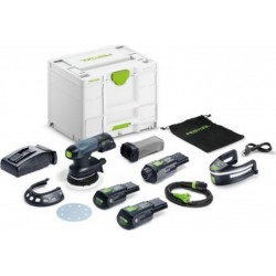 Festool 578857 Ponceuse excentrique ETSC 125 3.0 I-Set Accu 1x batterie 18V 3.0Ah et chargeur rapide en mallette