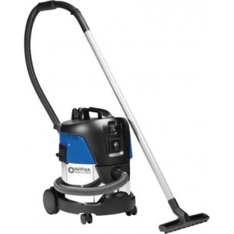 Nilfisk 107406603 Aspirateur compact eau et poussières AERO 21-21 PC INOX