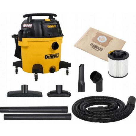DeWalt DXV34P-QT Aspirateur eau et poussières silencieux 34L