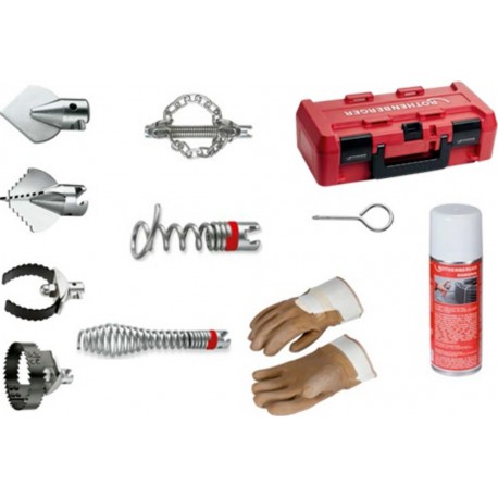 Rothenberger 72938 Jeu d'outils L pour spirales 22 mm, 11 pièces