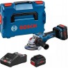 Bosch Bleu 06019H6B01 GWS 18V-15PSC Meuleuse d”angle sans fil 125 mm 18V 8Ah Li-Ion en L-Boxx