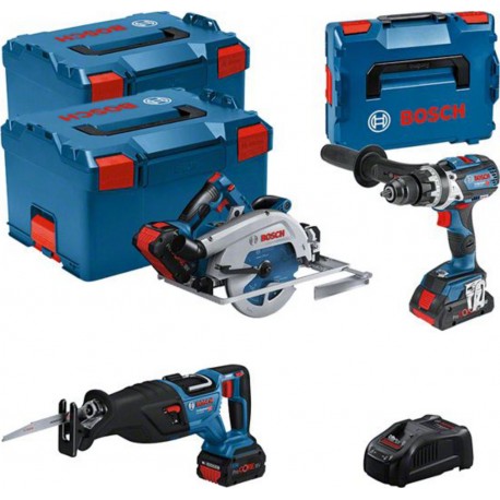 Bosch Bleu 0615990N38 3 ToolKit 18V - 3 machines + 1xProCore 18V 4.0Ah + 2xProCore 18V 5.5Ah Comboset en L-Boxx