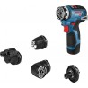 Bosch Bleu 06019H300B GSR 12V-35 FC Perceuse sans fil 12V sans batteries et chargeur en L-Boxx