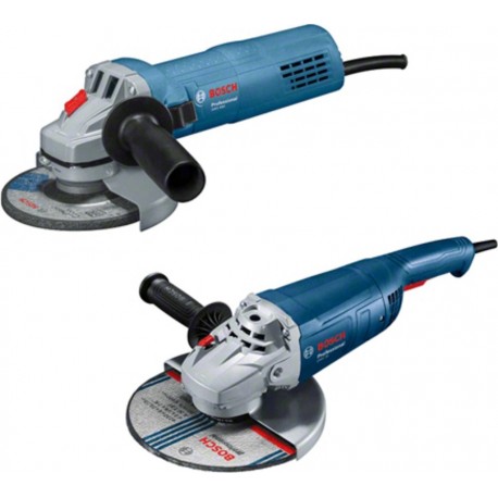 Bosch Bleu 06018C1108 GWS 20-230 P + GWS 880 Set de meuleuses d”angle professionnelles 230 mm et 125