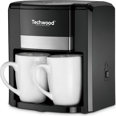 Techwood Cafetière filtre Cafetière 2 Tasses Duo TCA-206