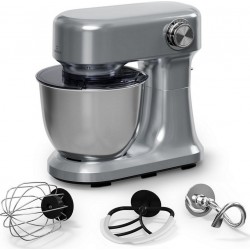 Klarstein Robot pâtissier Bella Evo 1500W bol 5 litres 85dB Inox