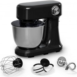 Klarstein Robot pâtissier Bella Evo 1500W bol 5 litres 85dB Noir