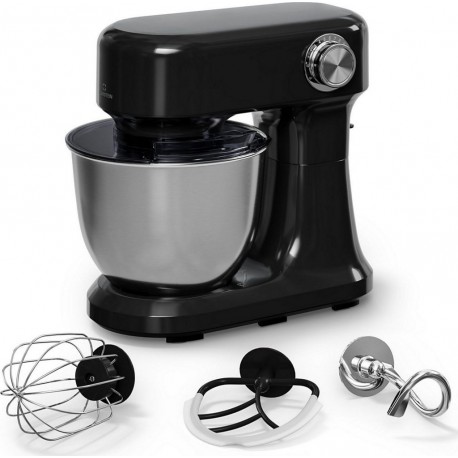 Klarstein Robot pâtissier Bella Evo 1500W bol 5 litres 85dB Noir