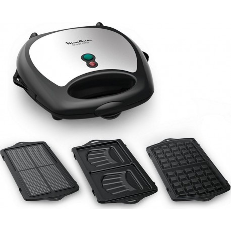Moulinex Gaufrier breaktime +3 plaques SJ611810