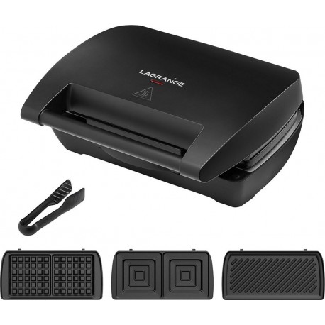 Lagrange Croque/gaufre Mini MAXI 2 plaques gauf+croq+pani 28663