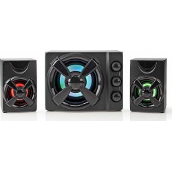 Nedis Enceinte portable avec LED et Alimentation USB