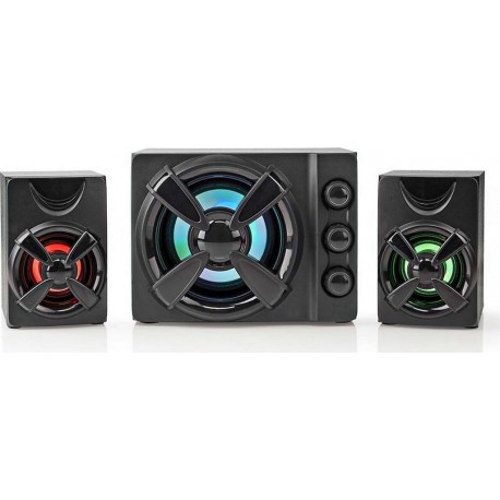 Nedis Enceinte portable avec LED et Alimentation USB