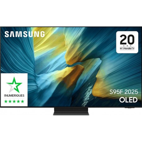 Samsung TV OLED TQ65S95F Anti-reflet 4K AI 2025