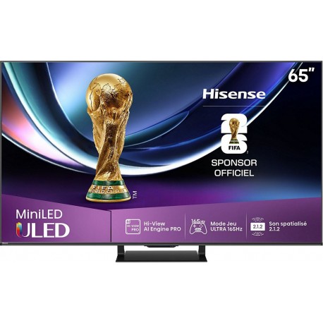 Hisense TV Mini Led 65U7Q PRO 2025-65 pouces (164cm)