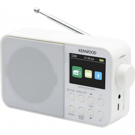 Kenwood Radio DAB CRM30DAB-W Blanc