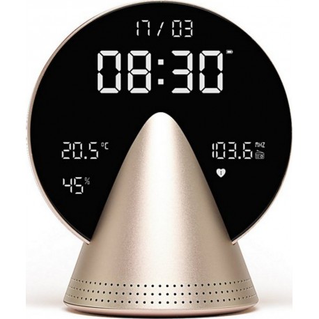 Lexon Radio réveil Conic Clock avec fonction Bluetooth Or