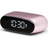 Lexon Réveil Minut ultra-compact Rechargeable Rose