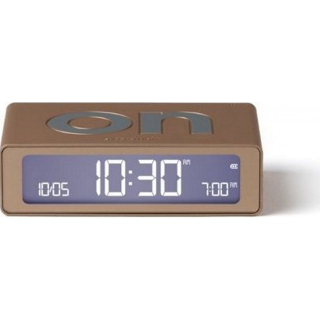 Lexon Réveil Flip Mini de Voyage Rechargeable Or